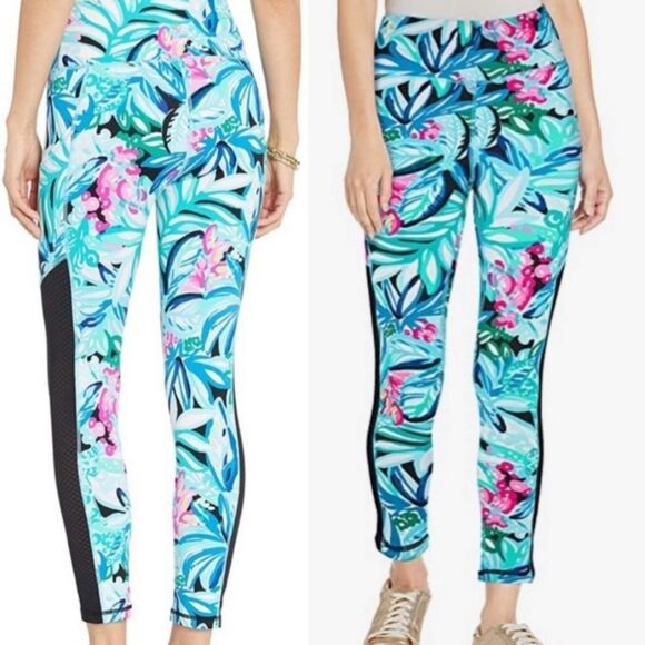 Lilly Pulitzer Pants - Lilly Pulitzer Luxletic Maldives Hype It Up Weekender Legging size small women